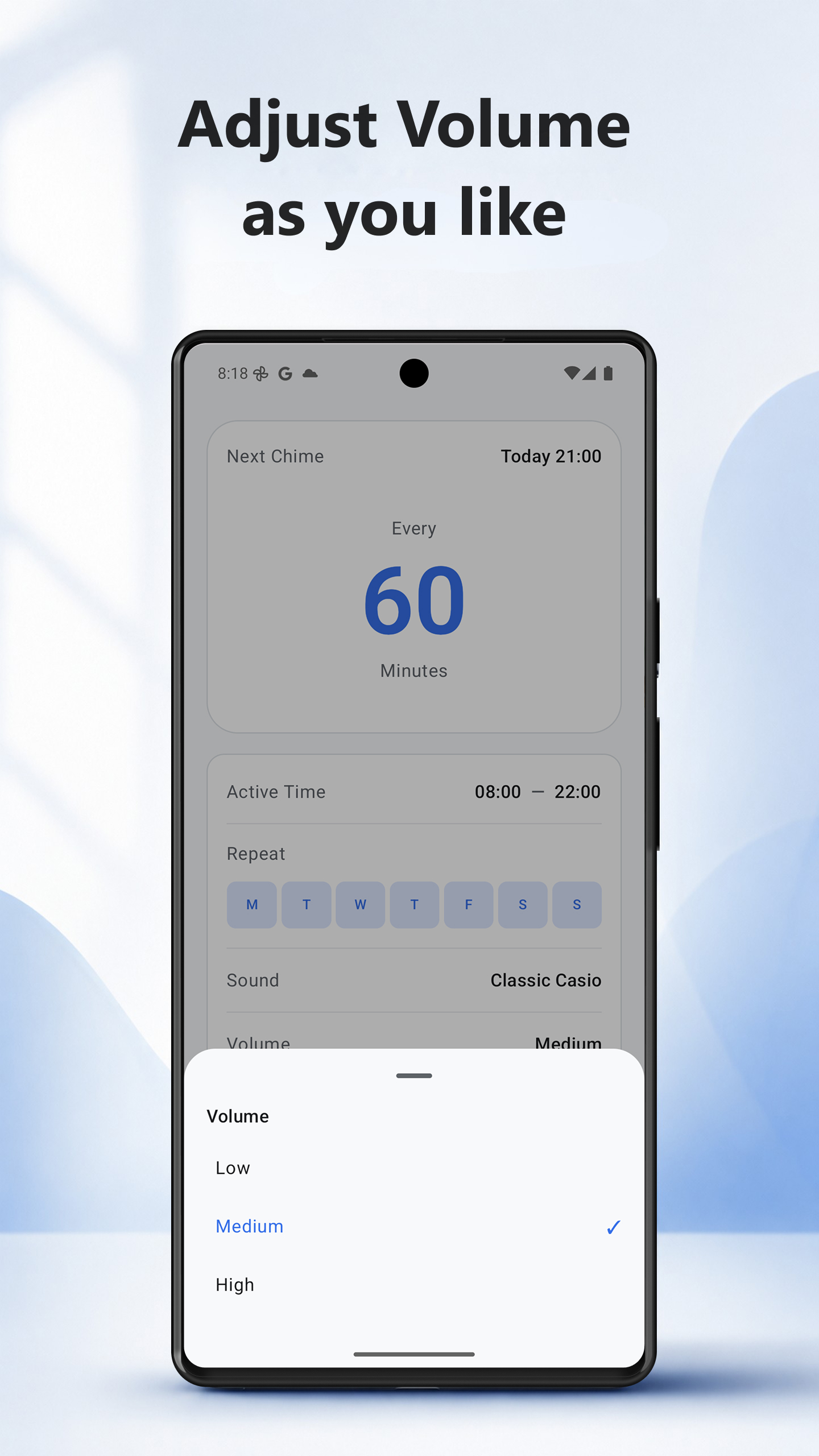 Android - Next Scheduled Chime