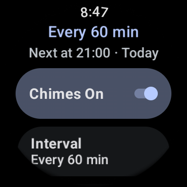 Wear OS - Main Screen