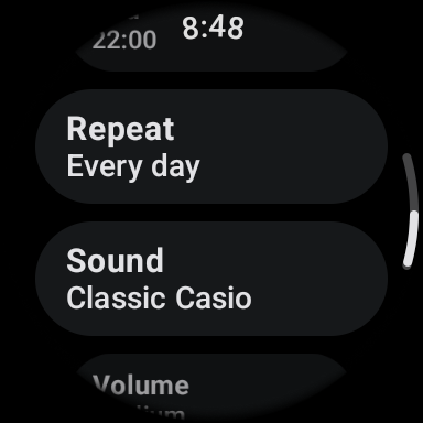 Wear OS - Sound Settings